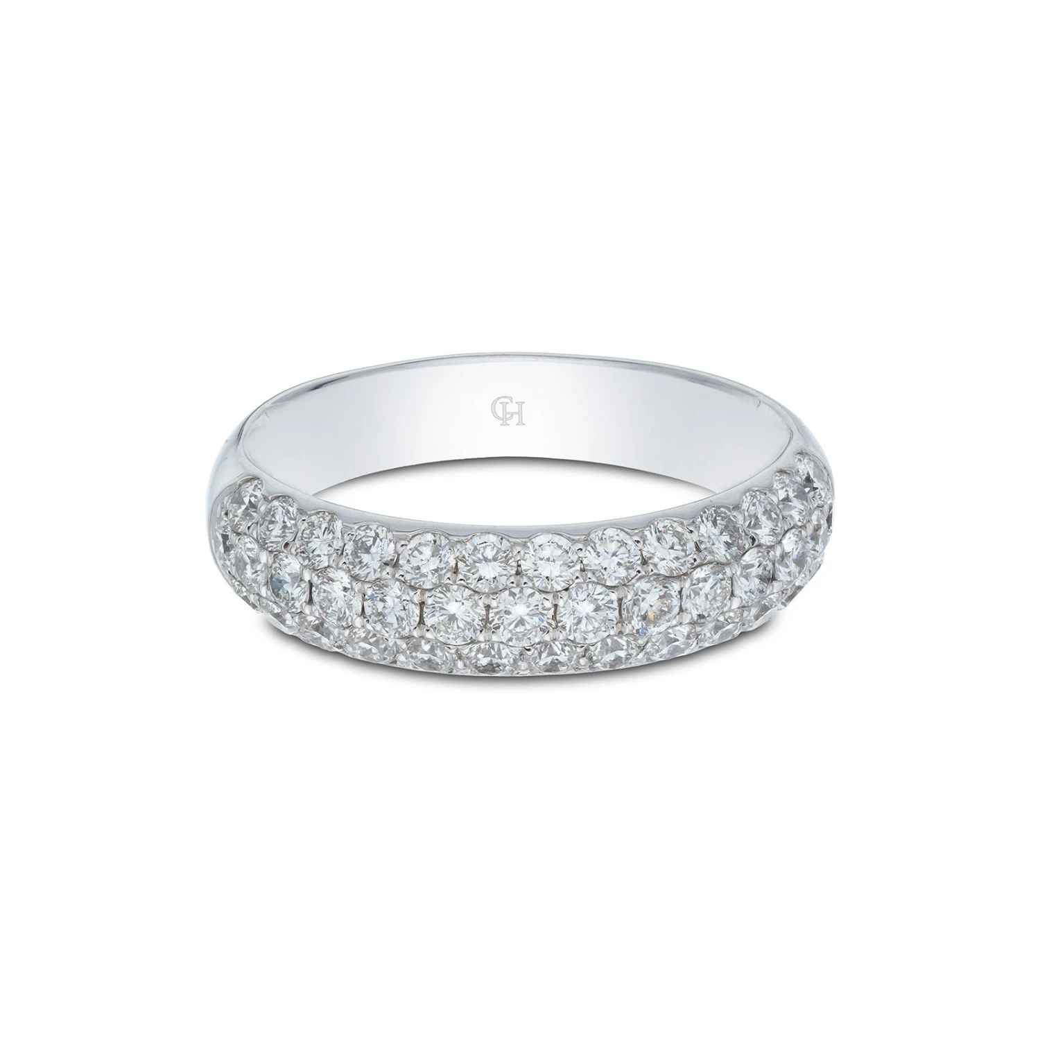 Chisholm Hunter 18ct White Gold Brilliant Cut 1.25ct Diamond Fancy Band 5 Chisholm Hunter 18ct White Gold Brilliant Cut 1.25ct Diamond Fancy Band - Image 3