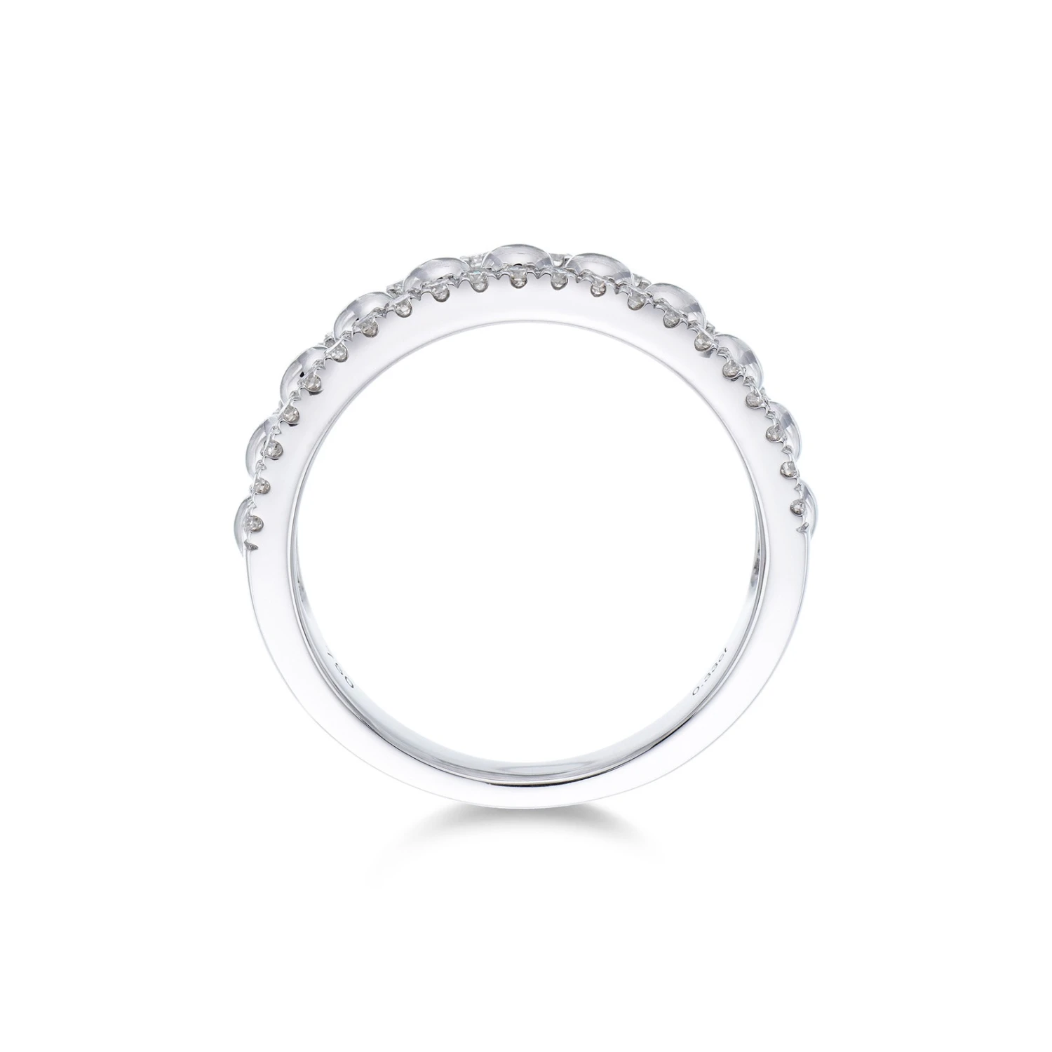 Chisholm Hunter 18ct White Gold Round Brilliant 0.33ct Fancy Bead Style Diamond Ring 5 Chisholm Hunter 18ct White Gold Round Brilliant 0.33ct Fancy Bead Style Diamond Ring - Image 3