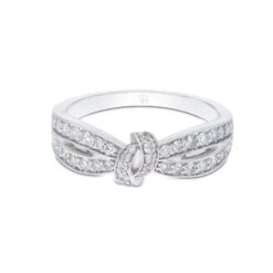 Chisholm Hunter 18ct White Gold 0.50ct Round Brilliant Fancy Bow Diamond Ring 10 Chisholm Hunter 18ct White Gold 0.50ct Round Brilliant Fancy Bow Diamond Ring -Chisholm Hunter 1 010 02 0404 d 1 1