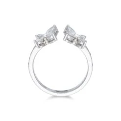 Chisholm Hunter 18ct White Gold Marquise Cut Diamond 0.98ct Butterfly Ring -Chisholm Hunter 1 010 02 0411 d 2
