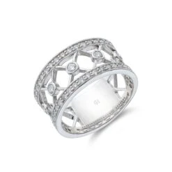 Chisholm Hunter 1857 9ct White Gold Brilliant Cut 1.00ct Diamond Fancy