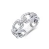 Chisholm Hunter 9ct White Gold 0.50ct Chain Link Fancy Band Ring