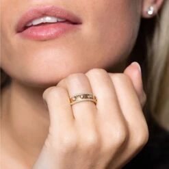 Chisholm Hunter 9ct Yellow Gold Brilliant Cut 0.38ct Diamond Fancy Band -Chisholm Hunter 1 010 05 0037 om 1