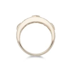 Chisholm Hunter 9ct Yellow Gold Brilliant Cut Pave Diamond 0.72ct Fancy Band Ring -Chisholm Hunter 1 010 05 0049c