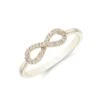 Chisholm Hunter 9ct Yellow Gold 0.07ct Infinity Fancy Diamond Ring