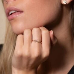 Chisholm Hunter 9ct Yellow Gold 0.07ct Infinity Fancy Diamond Ring -Chisholm Hunter 1 010 05 0051 c