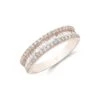 Chisholm Hunter 18ct Rose Gold Brilliant And Baguette Cut 0.77ct Diamond Fancy Band