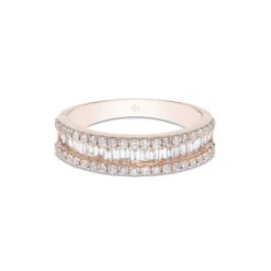 Chisholm Hunter 18ct Rose Gold Brilliant And Baguette Cut 0.77ct Diamond Fancy Band -Chisholm Hunter 1 010 06 0028b