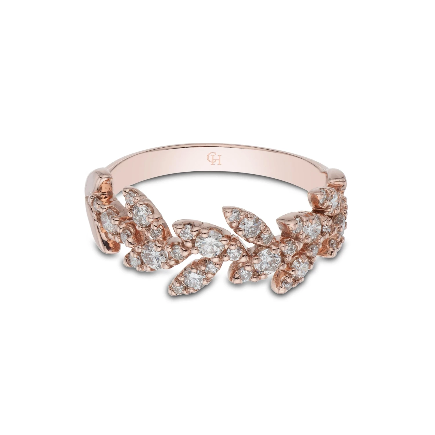 Chisholm Hunter 9ct Rose Gold Brilliant Cut 0.45ct Diamond Fancy Band 5 Chisholm Hunter 9ct Rose Gold Brilliant Cut 0.45ct Diamond Fancy Band - Image 3