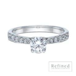 Chisholm Hunter Platinum Round Brilliant 0.50ct Lab Grown Diamond Solitaire Ring -Chisholm Hunter 1 031 01 0005 d 1