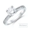Chisholm Hunter Platinum Round Brilliant 1.00ct Lab Grown Diamond Solitaire Ring -Chisholm Hunter 1 031 01 0014 p