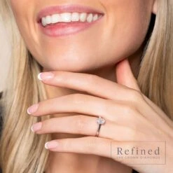 Chisholm Hunter Platinum Oval Cut 0.75ct Lab Grown Diamond Solitaire Ring -Chisholm Hunter 1 031 03 0002 om 2