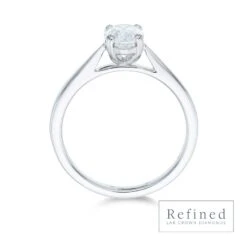 Chisholm Hunter Platinum Oval Cut 1.00ct Lab Grown Diamond Solitaire Ring -Chisholm Hunter 1 031 03 0003 d2 1