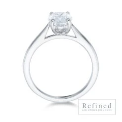 Chisholm Hunter 18ct White Gold Oval Cut 1.00ct Lab Grown Diamond Solitaire Ring -Chisholm Hunter 1 031 03 0013 d2