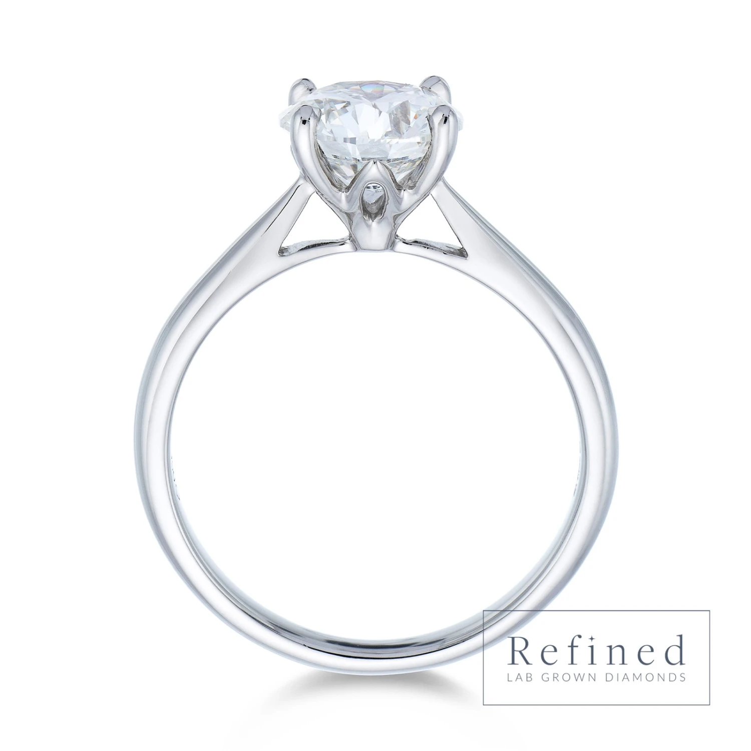Chisholm Hunter Platinum Round Brilliant Cut 2.00ct Lab Diamond Solitaire Ring 6 Chisholm Hunter Platinum Round Brilliant Cut 2.00ct Lab Diamond Solitaire Ring - Image 4
