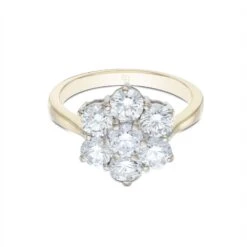 Chisholm Hunter 18ct Yellow Gold 2.00ct Round Brilliant Flower Cluster Diamond Ring 8 Chisholm Hunter 18ct Yellow Gold 2.00ct Round Brilliant Flower Cluster Diamond Ring -Chisholm Hunter 11 136 05 0095 d 1 1