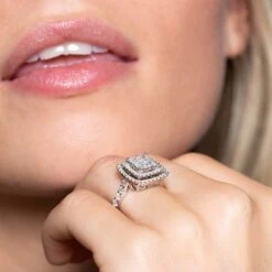 Chisholm Hunter Pre-Owned 18ct White Gold Princess & Brilliant Cut 2.00ct Diamond Tile Cluster 10 Chisholm Hunter Pre-Owned 18ct White Gold Princess & Brilliant Cut 2.00ct Diamond Tile Cluster -Chisholm Hunter 11 137 03 0121 om 1 not on magento 1