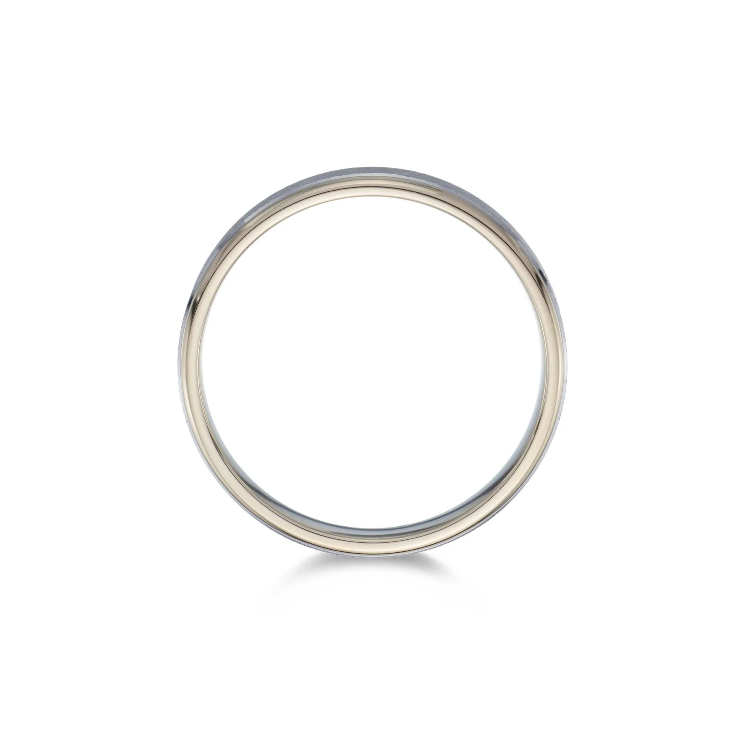 Chisholm Hunter 9ct Yellow Gold Iced Centre Wedding Band 5 Chisholm Hunter 9ct Yellow Gold Iced Centre Wedding Band - Image 3