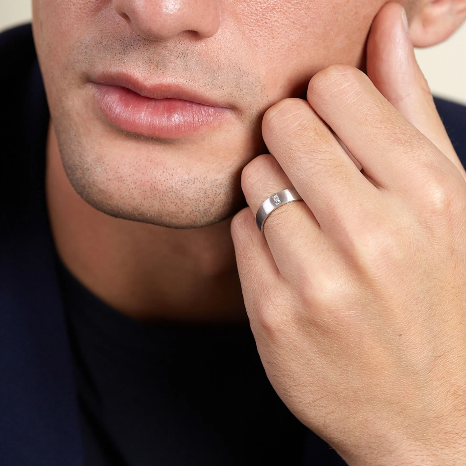 Chisholm Hunter 9ct White Gold Diamond Set 0.06ct 5mm Wedding Band 6 Chisholm Hunter 9ct White Gold Diamond Set 0.06ct 5mm Wedding Band - Image 4