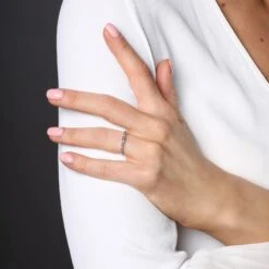 Chisholm Hunter 9ct White Gold Sparkle Cut Wedding Ring -Chisholm Hunter 12 105 05 0036 lifestyle