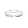 Chisholm Hunter 9ct White Gold Sparkle Cut Shaped Wedding Ring -Chisholm Hunter 12 105 05 0037 d 1