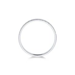 Chisholm Hunter 9ct White Gold 2.8mm Edged Sparkle Cut Wedding Band 10 Chisholm Hunter 9ct White Gold 2.8mm Edged Sparkle Cut Wedding Band -Chisholm Hunter 12 105 05 0041c