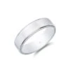 Chisholm Hunter Platinum Light Soft Flat Court 6mm Wedding Ring -Chisholm Hunter 12 107 01 0117 1