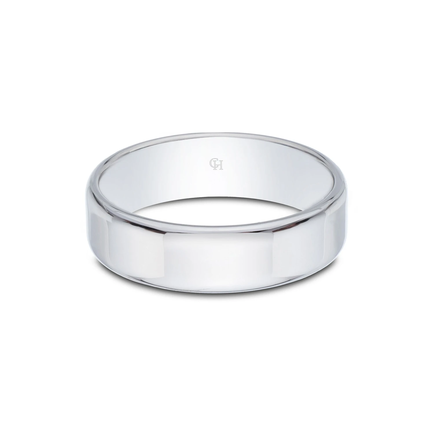 Chisholm Hunter Platinum Light Soft Flat Court 6mm Wedding Ring 6 Chisholm Hunter Platinum Light Soft Flat Court 6mm Wedding Ring - Image 4