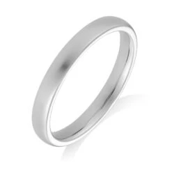 Chisholm Hunter Platinum Medium Court 2.5mm Wedding Ring
