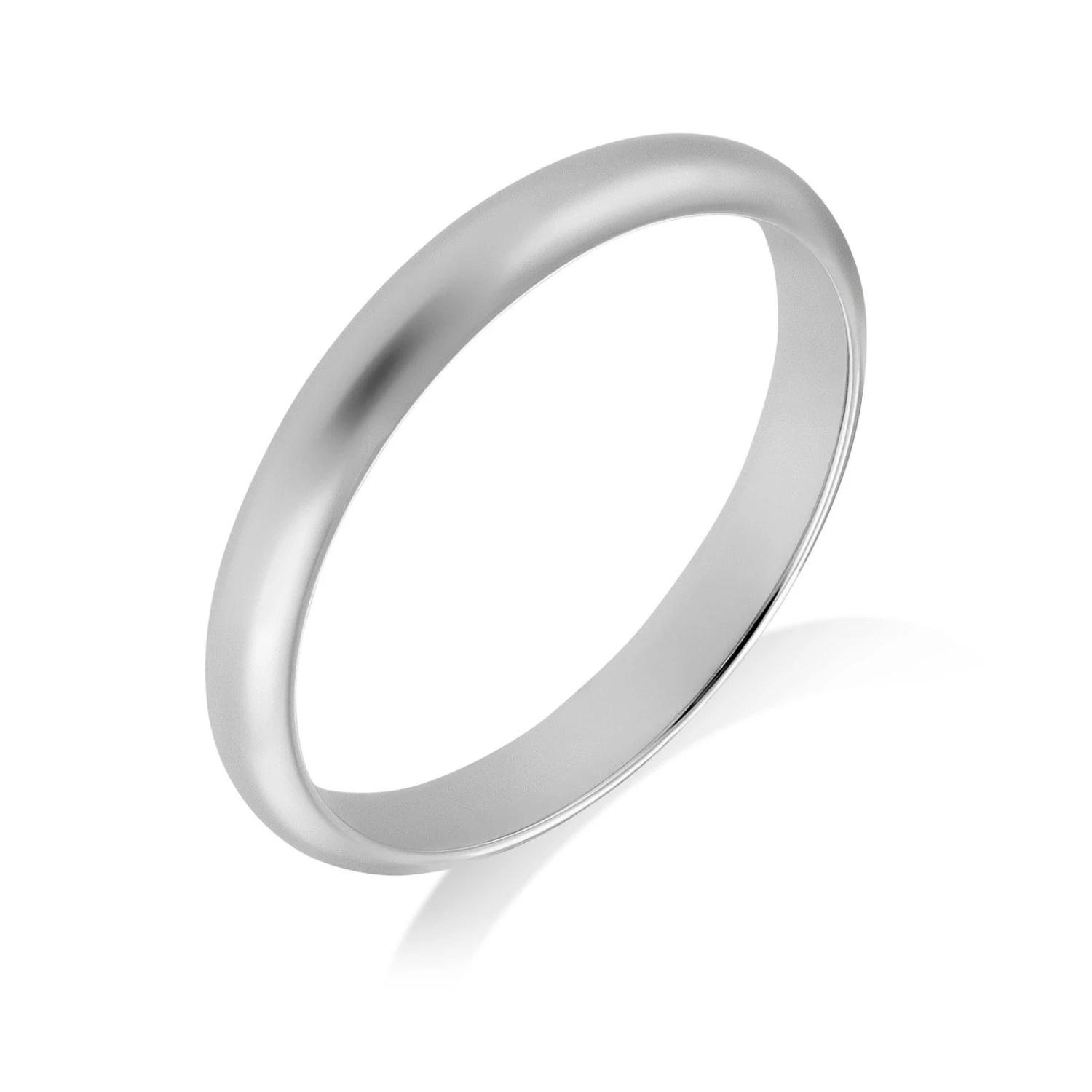 Chisholm Hunter Platinum D-Shape 2.5mm Wedding Ring 3 Chisholm Hunter Platinum D-Shape 2.5mm Wedding Ring