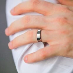 Chisholm Hunter Palladium Light Court 5mm Wedding Ring 8 Chisholm Hunter Palladium Light Court 5mm Wedding Ring -Chisholm Hunter 12 108 01 0088 lifestyle 1