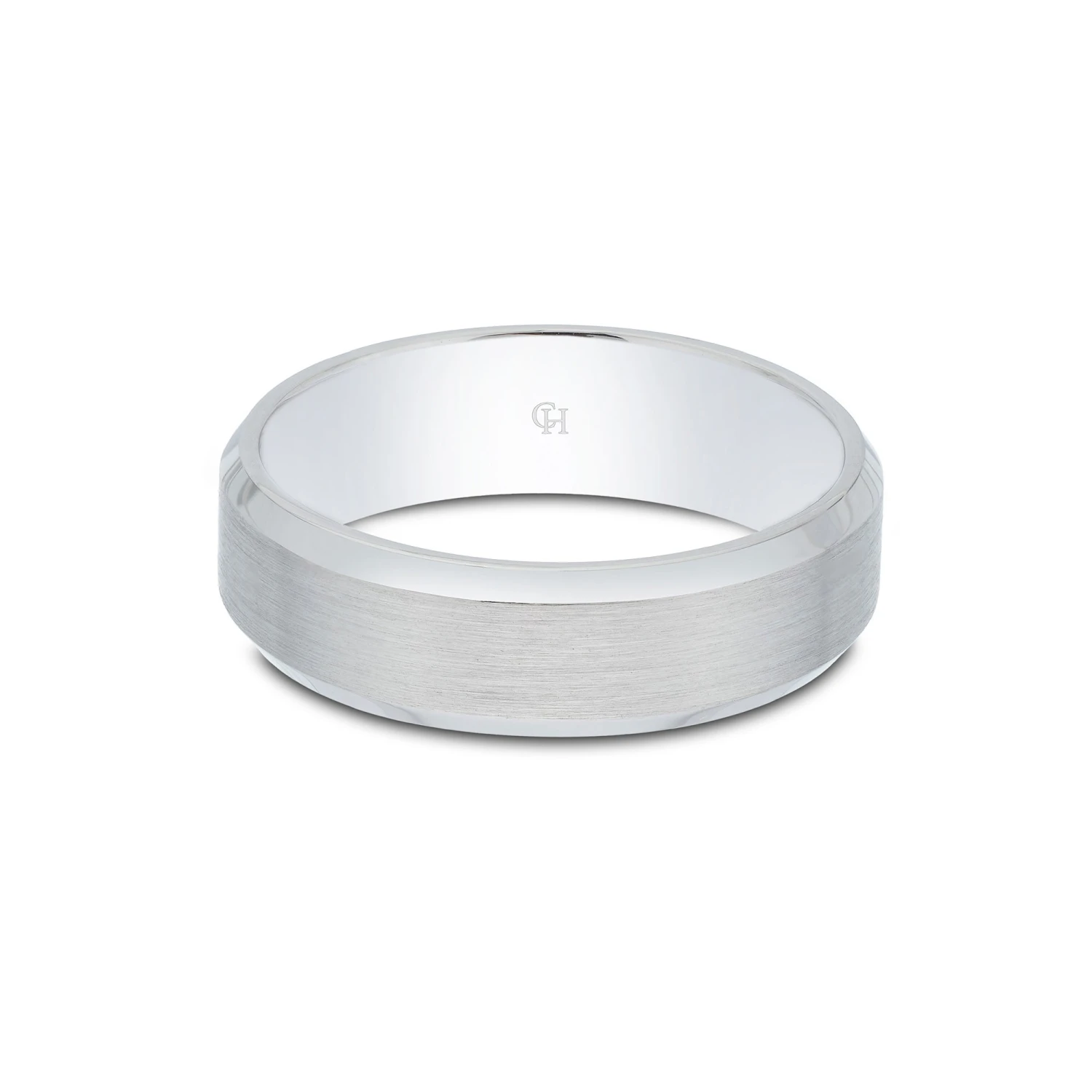 Chisholm Hunter Palladium Light Court 5mm Wedding Ring 4 Chisholm Hunter Palladium Light Court 5mm Wedding Ring - Image 2