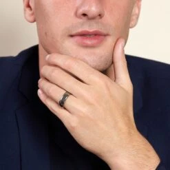 Chisholm Hunter Titanium Court 7mm Wedding Band -Chisholm Hunter 12 114 01 0001 ls