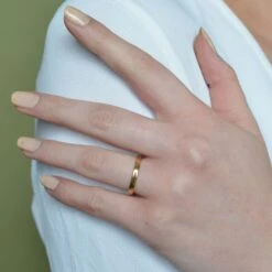 Chisholm Hunter Pure Gold Soft Court Wedding Ring 2.5mm -Chisholm Hunter 12 116 02 0002 lifestyle1