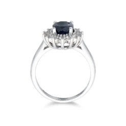 Chisholm Hunter 9ct White Gold Oval Cut Blue And White Brilliant Cut 1.67ct Sapphire Cluster Ring 9 Chisholm Hunter 9ct White Gold Oval Cut Blue And White Brilliant Cut 1.67ct Sapphire Cluster Ring -Chisholm Hunter 13 110 03 0054 d2