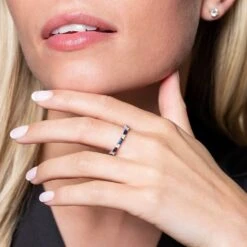 Chisholm Hunter 9ct White Gold 1.28ct Sapphire And 0.38ct Diamond Mix Cut Eternity 12 Chisholm Hunter 9ct White Gold 1.28ct Sapphire And 0.38ct Diamond Mix Cut Eternity -Chisholm Hunter 13 110 03 0086 om 2