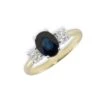 Chisholm Hunter 18ct Yellow Gold Oval Cut Sapphire And Brilliant Cut Diamond 1.94ct Three Stone Ring -Chisholm Hunter 13 110 06 0002 2