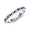 Chisholm Hunter 9ct White Gold 0.14ct Diamond And 0.14ct Sapphire Ring -Chisholm Hunter 13 110 11 0016 p 1
