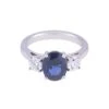 Chisholm Hunter Platinum Oval Cut Sapphire 2.27ct And Round Brilliant 0.76ct 3 Stone -Chisholm Hunter 13 110 13 0004