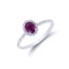 Chisholm Hunter 18ct White Gold Oval Cut Ruby 0.70ct Diamond Halo Ring 1 Chisholm Hunter 18ct White Gold Oval Cut Ruby 0.70ct Diamond Halo Ring -Chisholm Hunter 13 111 01 0093