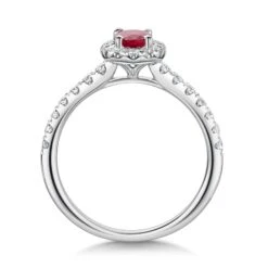 Chisholm Hunter 18ct White Gold Oval Cut 0.34ct Ruby And 0.49ct Diamond Halo Ring 10 Chisholm Hunter 18ct White Gold Oval Cut 0.34ct Ruby And 0.49ct Diamond Halo Ring -Chisholm Hunter 13 111 01 0126 d2
