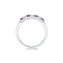 Chisholm Hunter 18ct White Gold Round Brilliant 0.03ct Ruby And 0.13ct Diamond Eternity Ring 7 Chisholm Hunter 18ct White Gold Round Brilliant 0.03ct Ruby And 0.13ct Diamond Eternity Ring -Chisholm Hunter 13 111 09 0015 d2