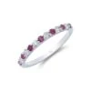 Chisholm Hunter 9ct White Gold Brilliant Cut Ruby And Diamond 0.41ct Eternity Ring -Chisholm Hunter 13 111 11 0004 hero
