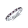Chisholm Hunter 9ct White Gold 0.14ct Diamond And 0.14ct Ruby Ring 1 Chisholm Hunter 9ct White Gold 0.14ct Diamond And 0.14ct Ruby Ring -Chisholm Hunter 13 111 11 0005 p 1