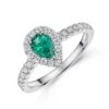Chisholm Hunter 18ct White Gold 0.40ct Diamond And 0.38ct Emerald Pear Halo Solitaire 1 Chisholm Hunter 18ct White Gold 0.40ct Diamond And 0.38ct Emerald Pear Halo Solitaire -Chisholm Hunter 13 112 01 0068 p