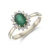 Chisholm Hunter 18ct Yellow Gold Round Brilliant Cut 0.22ct Diamond And 0.68ct Emerald Ring -Chisholm Hunter 13 112 02 0039 p 1