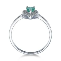 Chisholm Hunter 9ct White Gold 0.40ct Pear Emerald And 0.38ct Diamond Cluster 12 Chisholm Hunter 9ct White Gold 0.40ct Pear Emerald And 0.38ct Diamond Cluster -Chisholm Hunter 13 112 03 0017 d 2