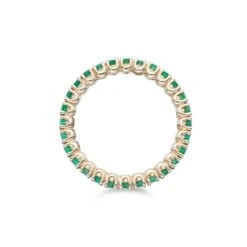 Chisholm Hunter 9ct Yellow Gold Brilliant Cut 0.74ct Emerald Eternity Ring 12 Chisholm Hunter 9ct Yellow Gold Brilliant Cut 0.74ct Emerald Eternity Ring -Chisholm Hunter 13 112 04 0006 d 2
