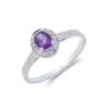 Chisholm Hunter 9ct White Gold Oval Cut Amethyst 0.53ct Diamond Halo Ring 1 Chisholm Hunter 9ct White Gold Oval Cut Amethyst 0.53ct Diamond Halo Ring -Chisholm Hunter 13 115 03 0036