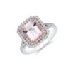Chisholm Hunter 18ct White Gold Cushion Cut 2.36ct Morganite And 0.48ct Diamond Cluster Ring 2 Chisholm Hunter 18ct White Gold Cushion Cut 2.36ct Morganite And 0.48ct Diamond Cluster Ring -Chisholm Hunter 13 116 01 0029